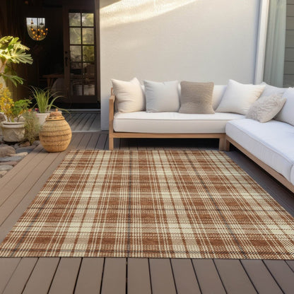 Aurora Paprika Washable Indoor - Outdoor Rug - LOOMLAN - LOOMLAN Rugs - Outdoor Rugs