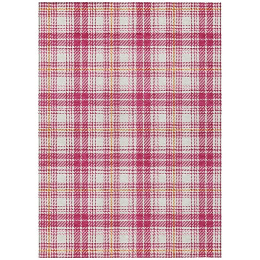 LOOMLAN Rugs Aurora Pink Washable Indoor-Outdoor Rug