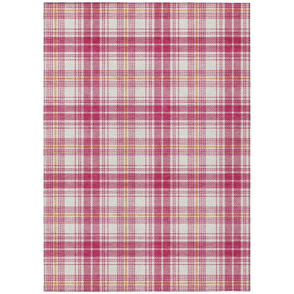 LOOMLAN Rugs Aurora Pink Washable Indoor-Outdoor Rug