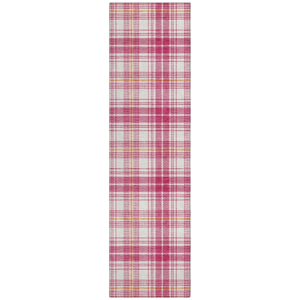 LOOMLAN Rugs Aurora Pink Washable Indoor-Outdoor Rug