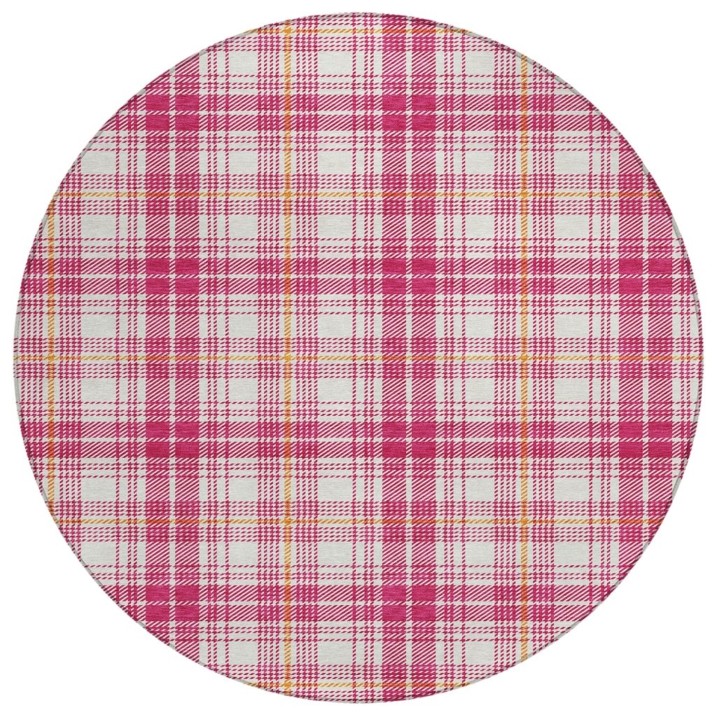 LOOMLAN Rugs Aurora Pink Washable Indoor-Outdoor Rug