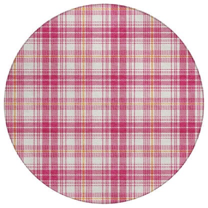 LOOMLAN Rugs Aurora Pink Washable Indoor-Outdoor Rug