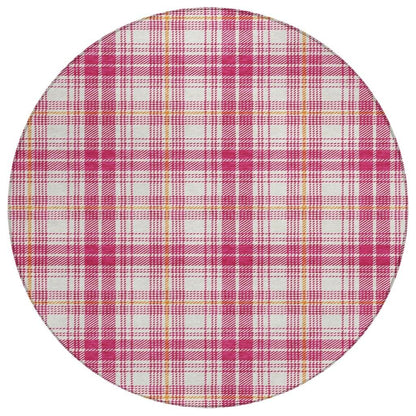 LOOMLAN Rugs Aurora Pink Washable Indoor-Outdoor Rug