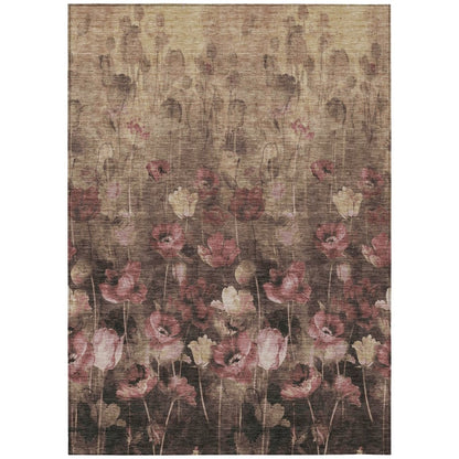 LOOMLAN Rugs Aurora Taupe Washable Indoor-Outdoor Rug