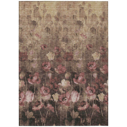 LOOMLAN Rugs Aurora Taupe Washable Indoor-Outdoor Rug