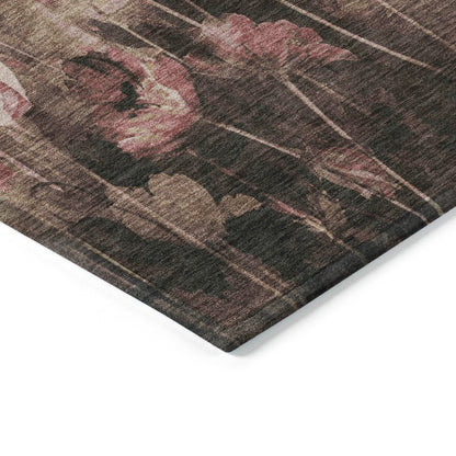 LOOMLAN Rugs Aurora Taupe Washable Indoor-Outdoor Rug