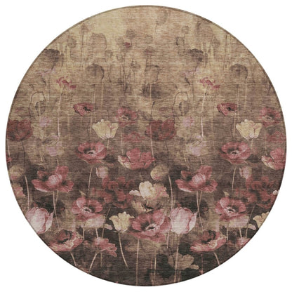 LOOMLAN Rugs Aurora Taupe Washable Indoor-Outdoor Rug