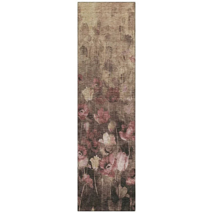 LOOMLAN Rugs Aurora Taupe Washable Indoor-Outdoor Rug