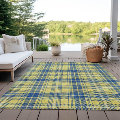 LOOMLAN Rugs Aurora Yellow Washable Indoor-Outdoor Rug