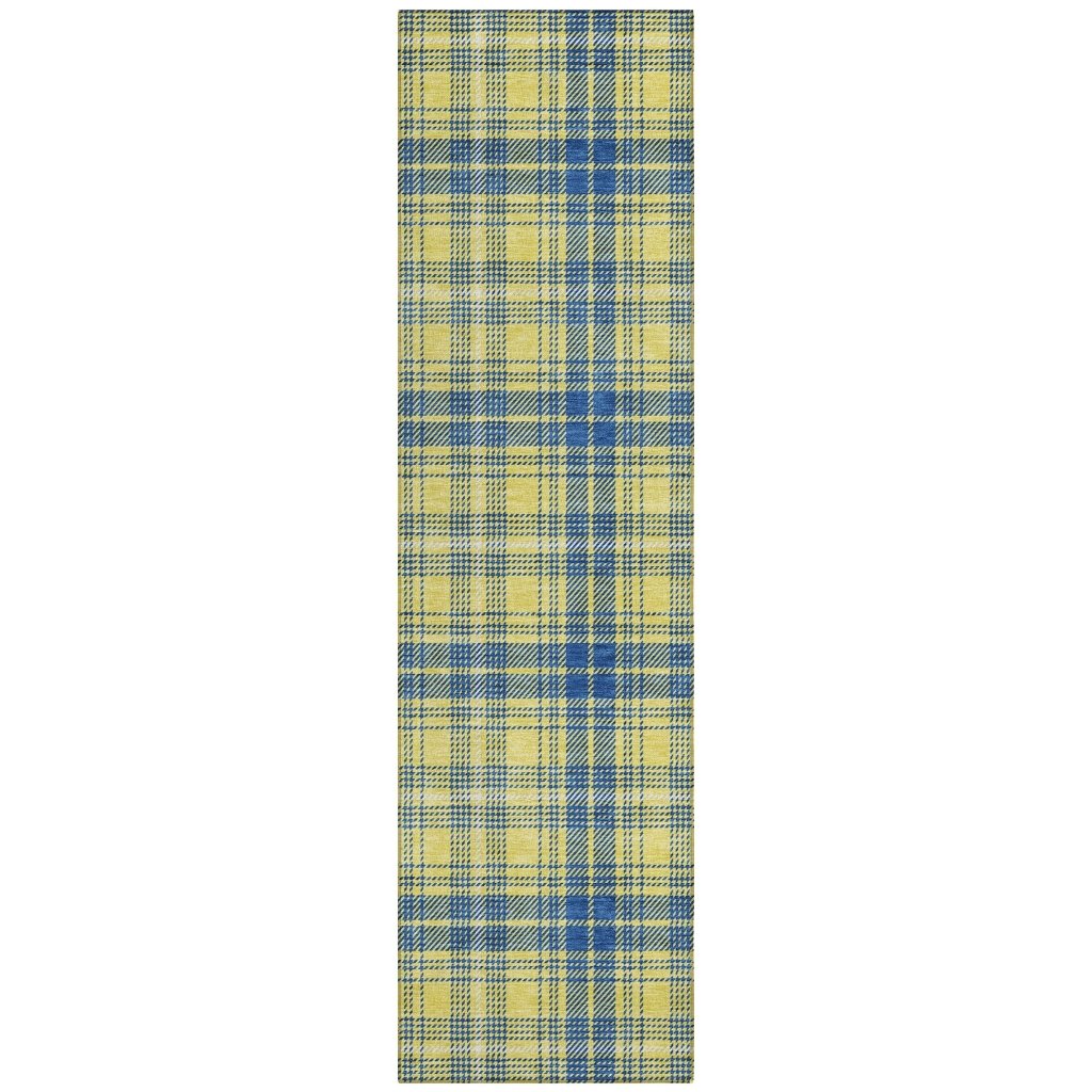 LOOMLAN Rugs Aurora Yellow Washable Indoor-Outdoor Rug