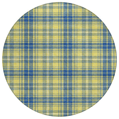 LOOMLAN Rugs Aurora Yellow Washable Indoor-Outdoor Rug