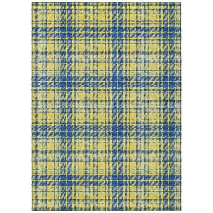 LOOMLAN Rugs Aurora Yellow Washable Indoor-Outdoor Rug
