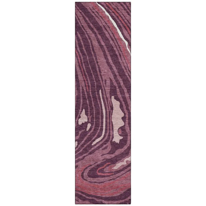 LOOMLAN Rugs Avelia Red Washable Indoor-Outdoor Rug