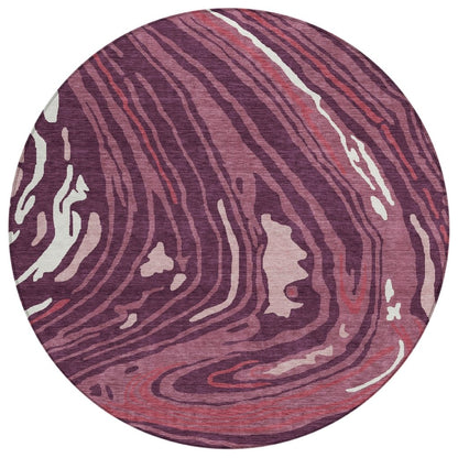 LOOMLAN Rugs Avelia Red Washable Indoor-Outdoor Rug