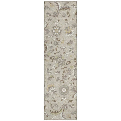 LOOMLAN Rugs Aveline Brown Washable Indoor-Outdoor Rug