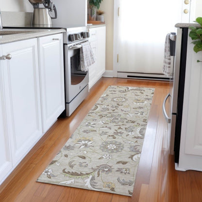 LOOMLAN Rugs Aveline Brown Washable Indoor-Outdoor Rug
