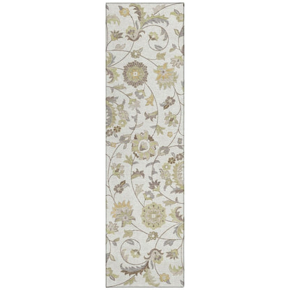 LOOMLAN Rugs Aveline Ivory Washable Indoor-Outdoor Rug
