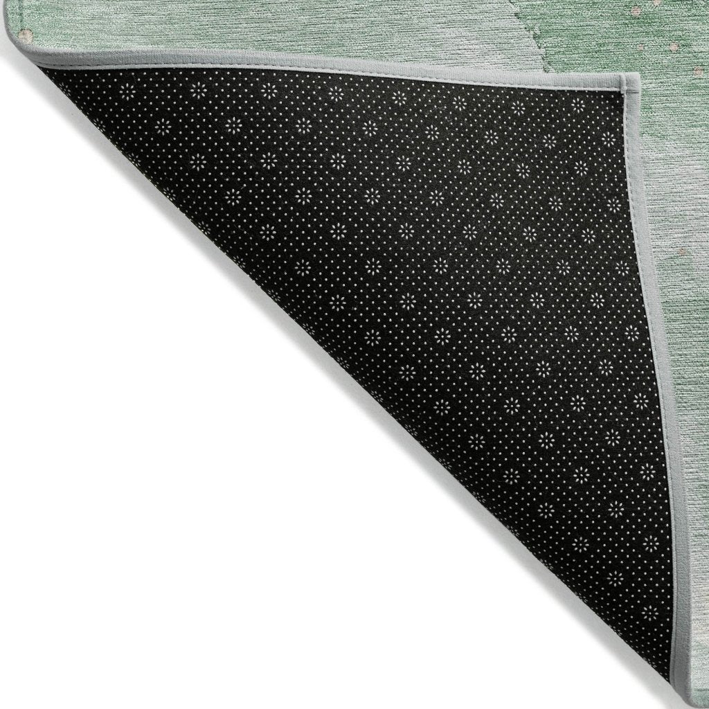 LOOMLAN Rugs Avelora Green Washable Indoor-Outdoor Rug
