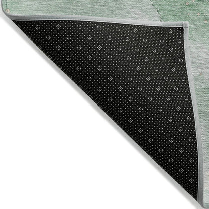 LOOMLAN Rugs Avelora Green Washable Indoor-Outdoor Rug
