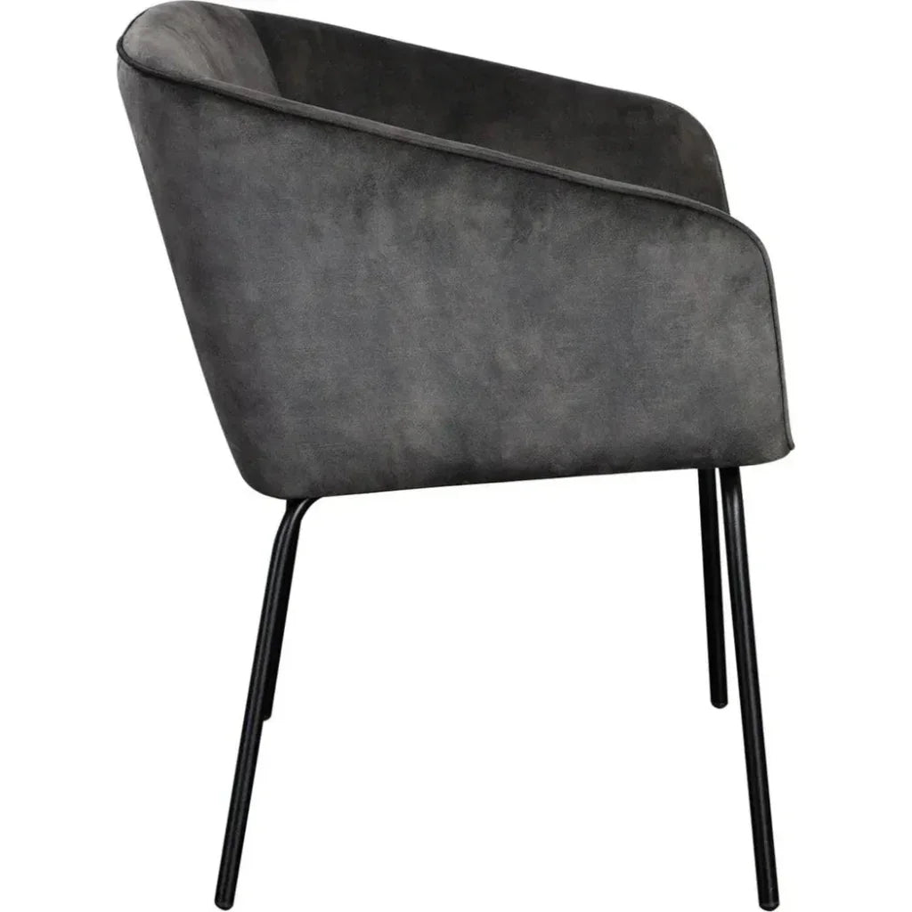 Diamond Sofa Avery Fabric Armless Dining Chair 2PC