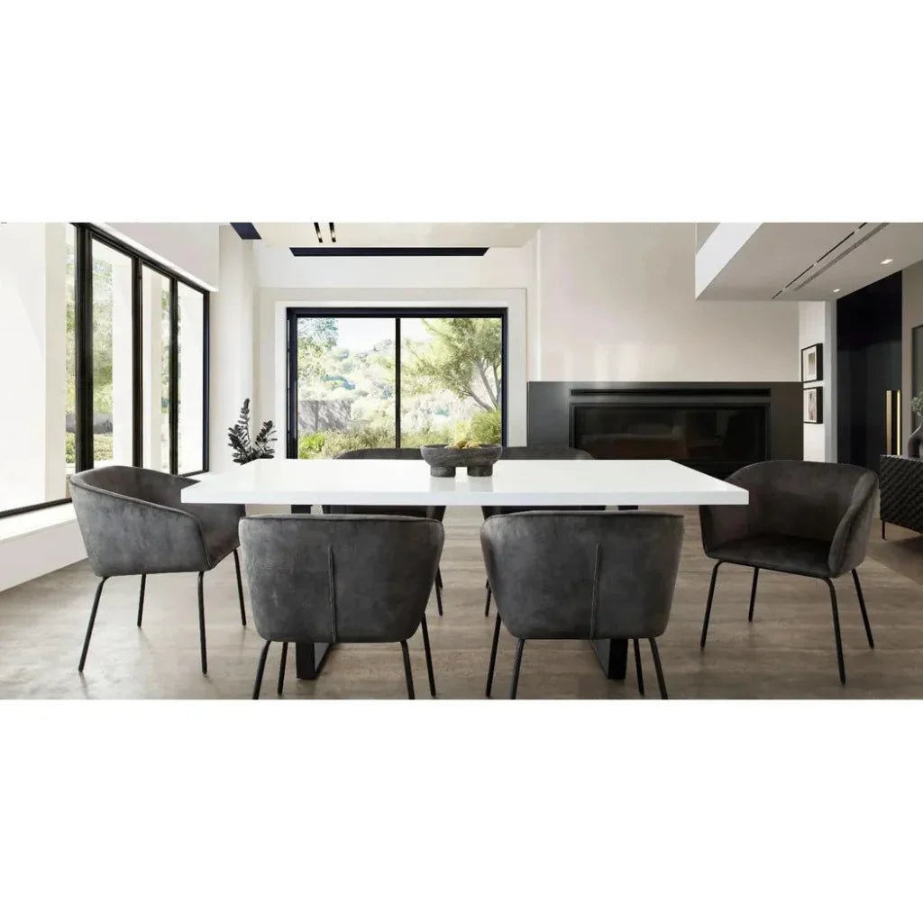 Diamond Sofa Avery Fabric Armless Dining Chair 2PC