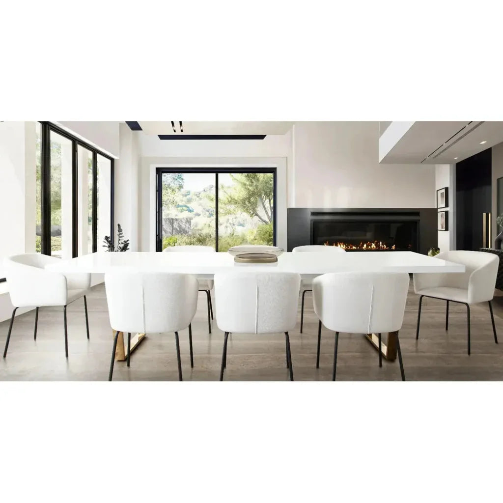 Diamond Sofa Avery Fabric Armless Dining Chair 2PC