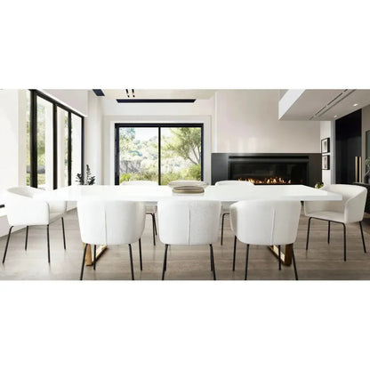 Diamond Sofa Avery Fabric Armless Dining Chair 2PC