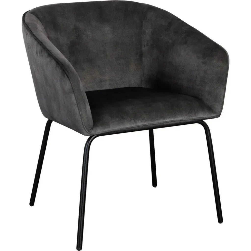 Diamond Sofa Avery Fabric Armless Dining Chair 2PC