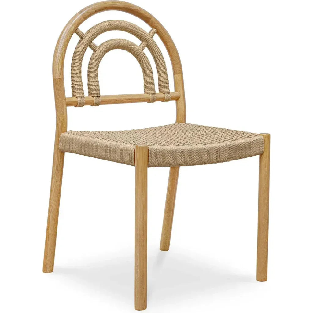 Avery Natural Solid & Paper Rope Dining Chair 2PC - LOOMLAN - Moe's Home - Dining Chairs