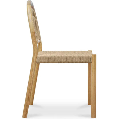 Avery Natural Solid & Paper Rope Dining Chair 2PC - LOOMLAN - Moe's Home - Dining Chairs
