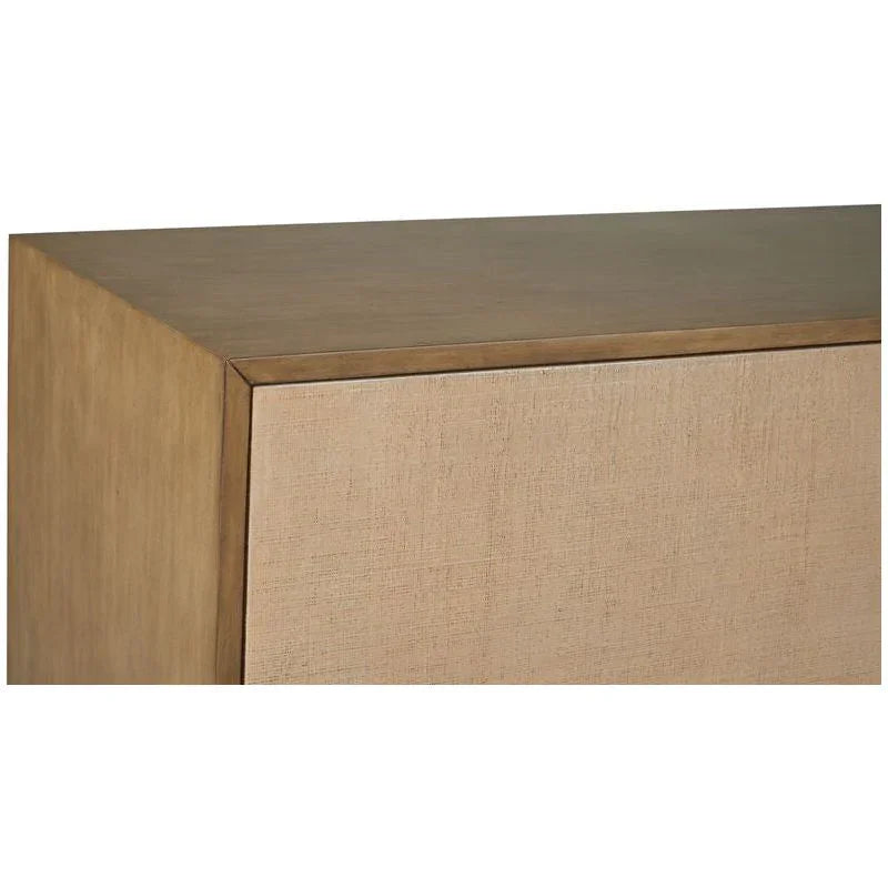 Chelsea House Avery Raffia Covered Brown Sideboard