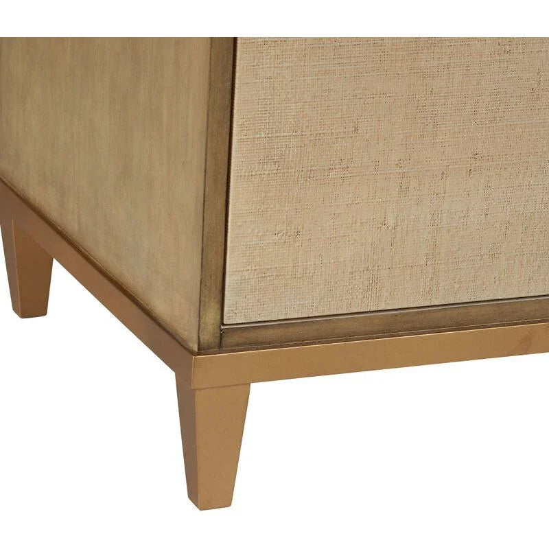 Chelsea House Avery Raffia Covered Brown Sideboard