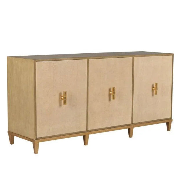 Chelsea House Avery Raffia Covered Brown Sideboard