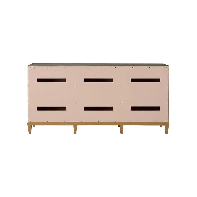 Chelsea House Avery Raffia Covered Brown Sideboard