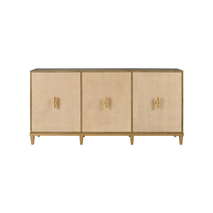 Chelsea House Avery Raffia Covered Brown Sideboard