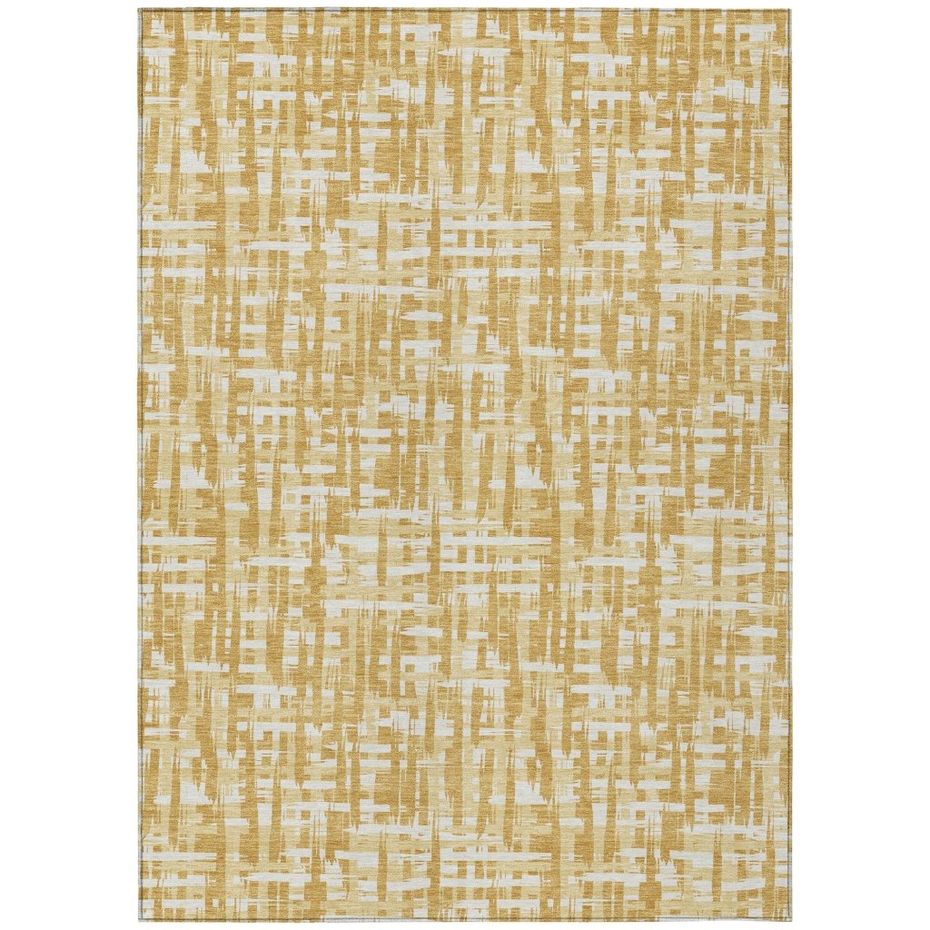 LOOMLAN Rugs Ayani Gold Washable Indoor-Outdoor Rug