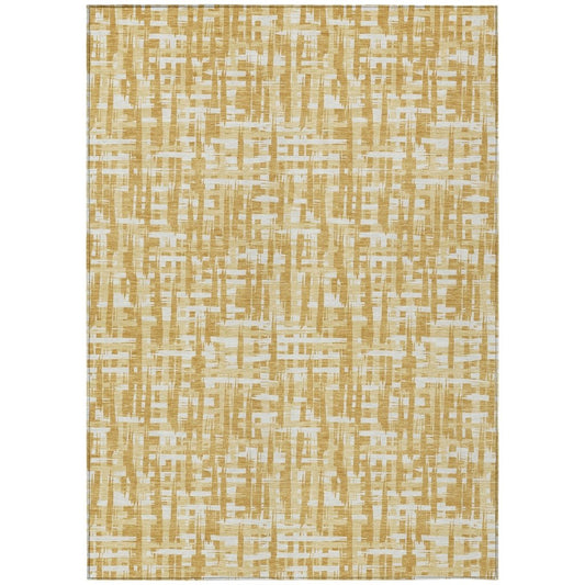 LOOMLAN Rugs Ayani Gold Washable Indoor-Outdoor Rug