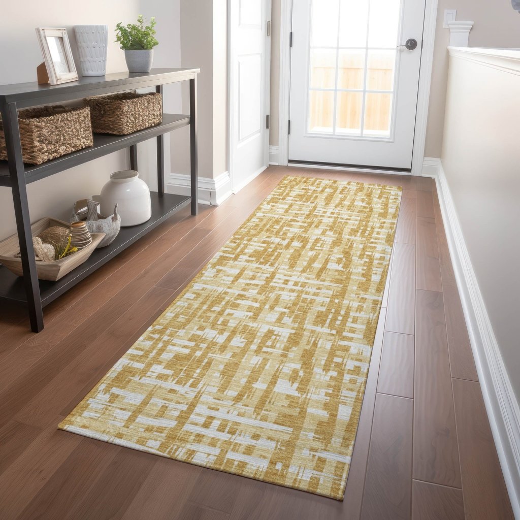LOOMLAN Rugs Ayani Gold Washable Indoor-Outdoor Rug