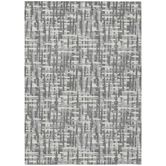 LOOMLAN Rugs Ayani Gray Washable Indoor-Outdoor Rug