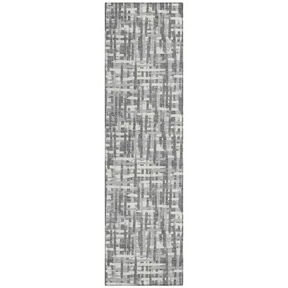 LOOMLAN Rugs Ayani Gray Washable Indoor-Outdoor Rug