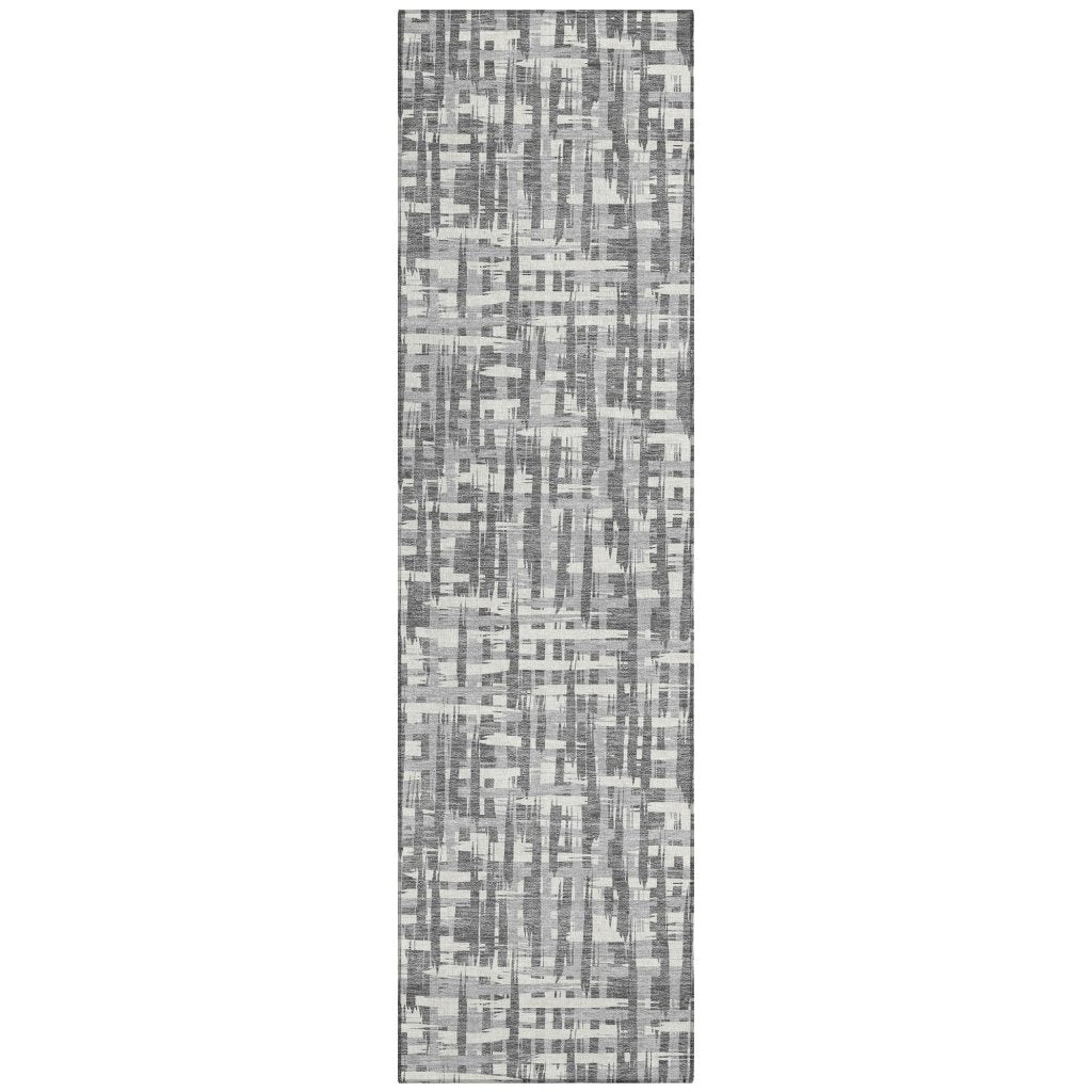 LOOMLAN Rugs Ayani Gray Washable Indoor-Outdoor Rug