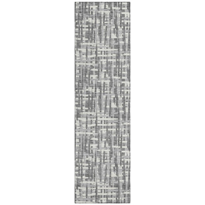 LOOMLAN Rugs Ayani Gray Washable Indoor-Outdoor Rug