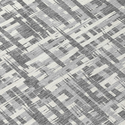 LOOMLAN Rugs Ayani Gray Washable Indoor-Outdoor Rug