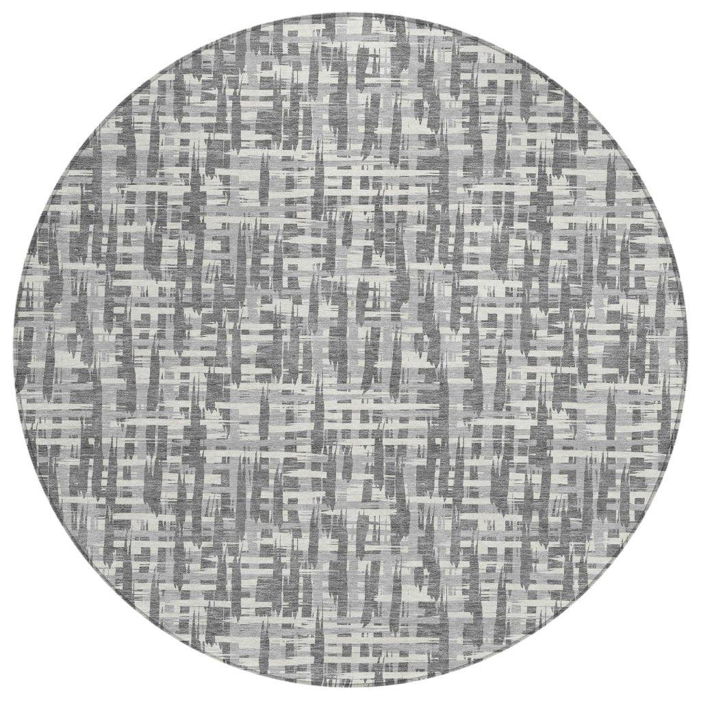 LOOMLAN Rugs Ayani Gray Washable Indoor-Outdoor Rug