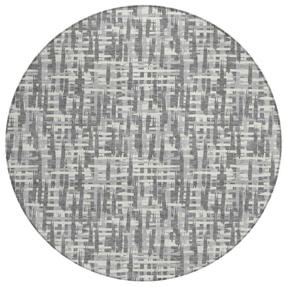 LOOMLAN Rugs Ayani Gray Washable Indoor-Outdoor Rug