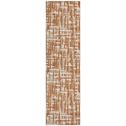 LOOMLAN Rugs Ayani Orange Washable Indoor-Outdoor Rug