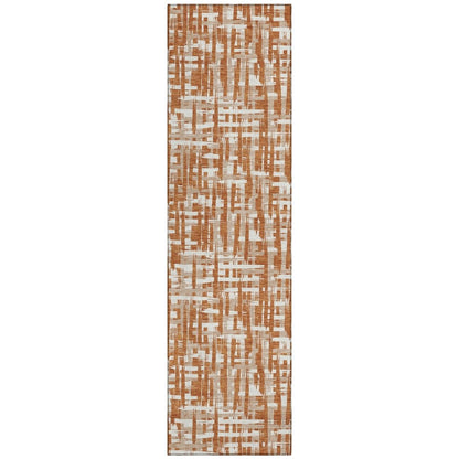 LOOMLAN Rugs Ayani Orange Washable Indoor-Outdoor Rug
