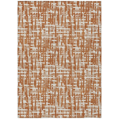 LOOMLAN Rugs Ayani Orange Washable Indoor-Outdoor Rug