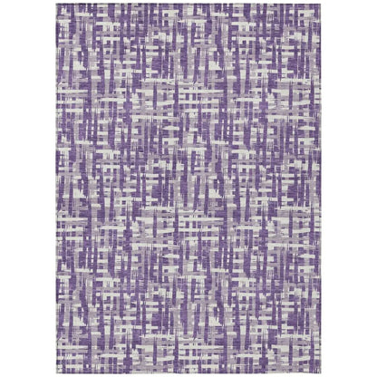 LOOMLAN Rugs Ayani Purple Washable Indoor-Outdoor Rug