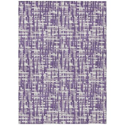 LOOMLAN Rugs Ayani Purple Washable Indoor-Outdoor Rug